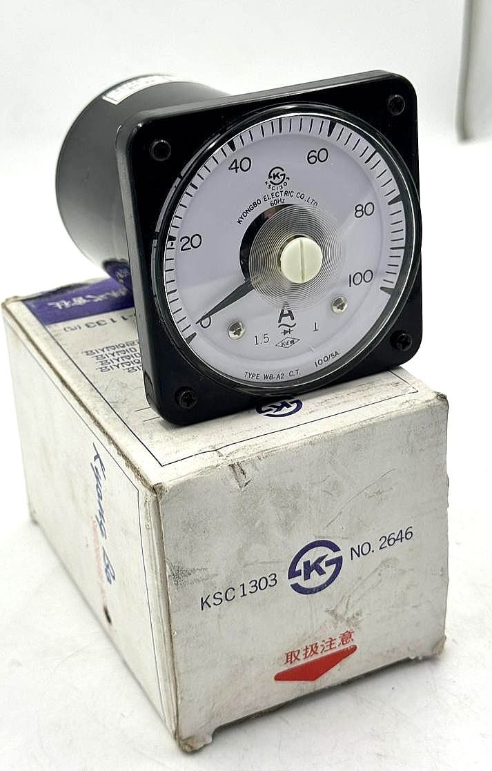 Kyongbo Electric WB-A2 Analog AC Ammeter Panel Meter – 0-100A