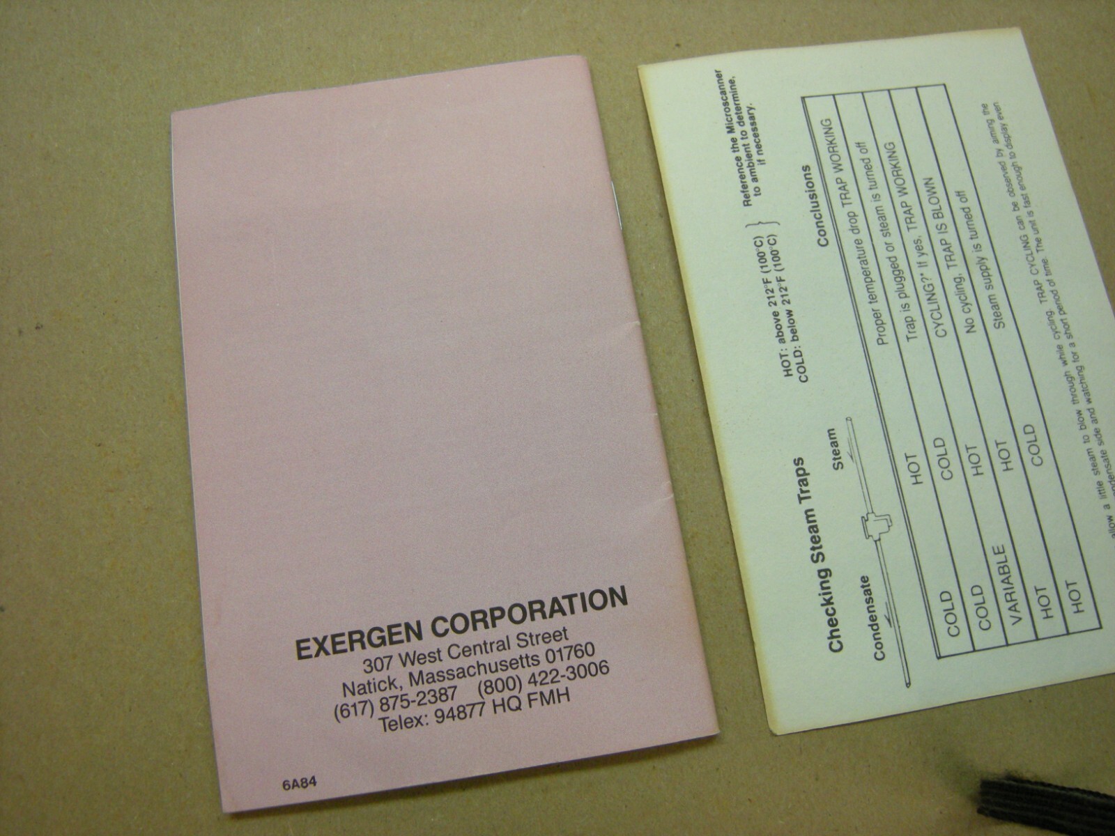 Vintage Exergen Microscanner II Handheld Infrared Thermometer w/Instructions