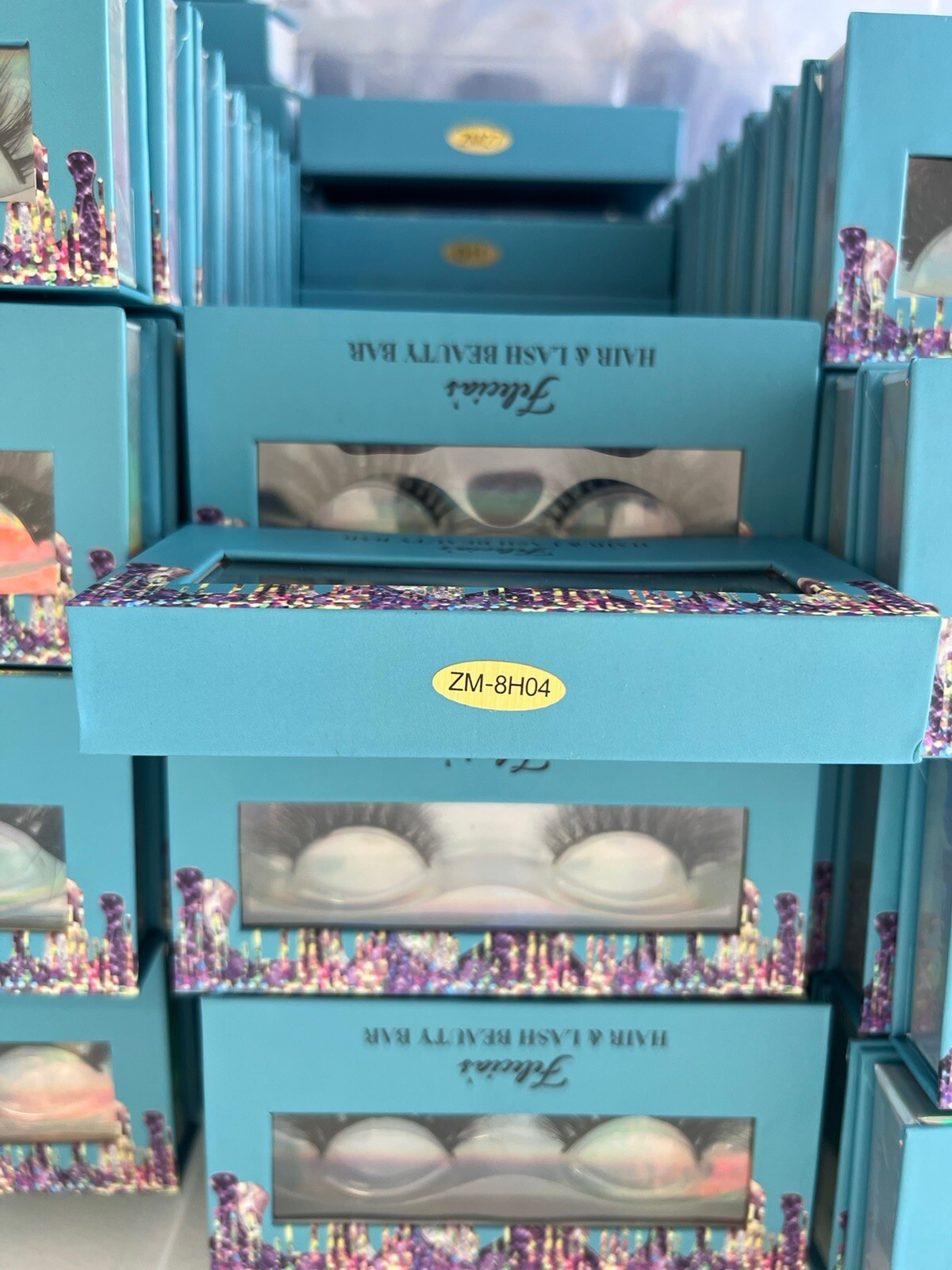 Mink Lashes fluffy false eyelashes, 18mm Dramatic look, Cat eye Apperance