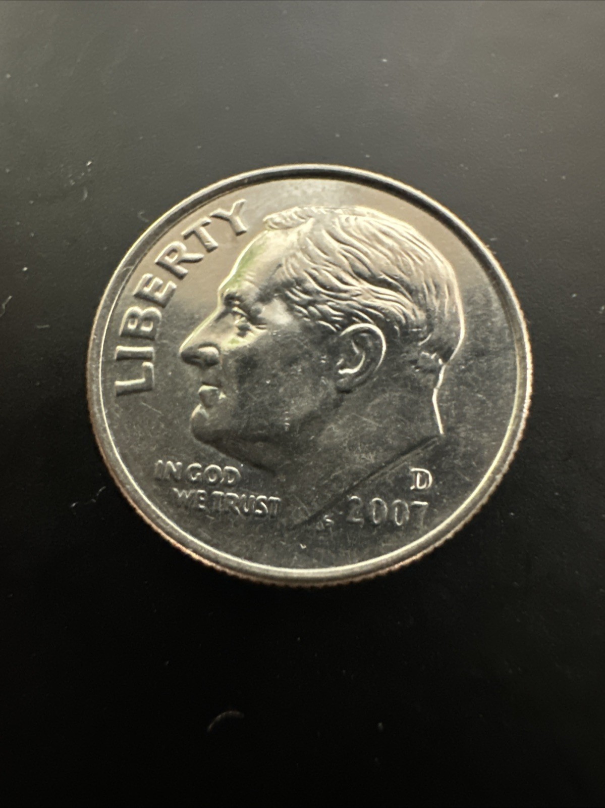 2007 D Roosevelt Dime Circulated, BU