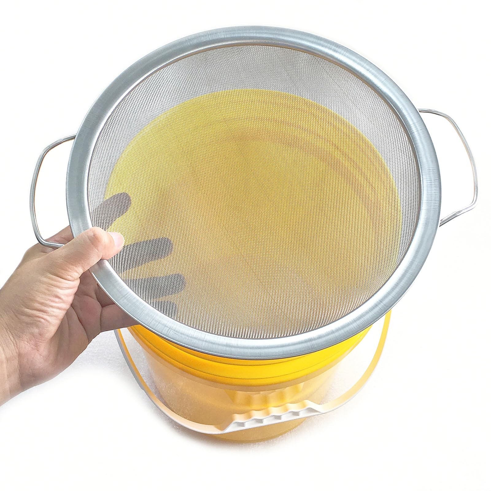YUEBM Stainless Steel 60 Mesh Paint Strainer Fits Nicely 250 Microns, Silver