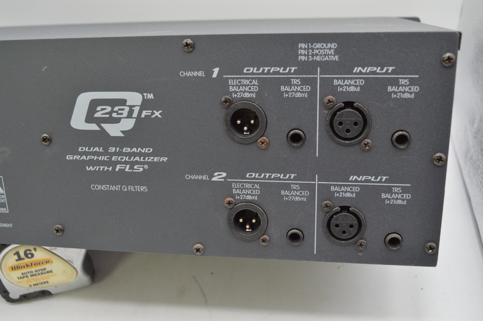 Peavey Q231FX Dual 31-Band Graphic Equalizer 7467