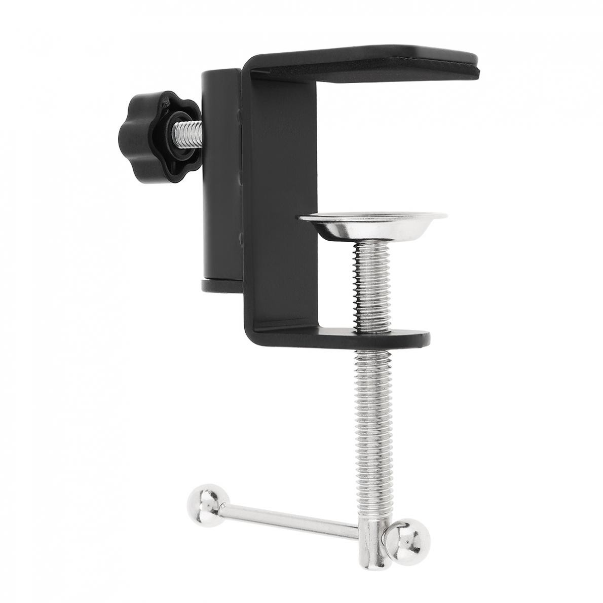Adjustable C-Clamp for Microphone Arm and Desktop Table Lamp Mounting Bracket