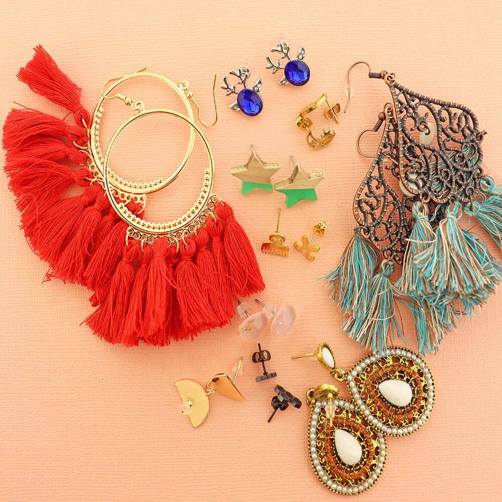 LIQUIDATION Earring Grab Bag - 10 Pairs - 90% Off - GRAB022
