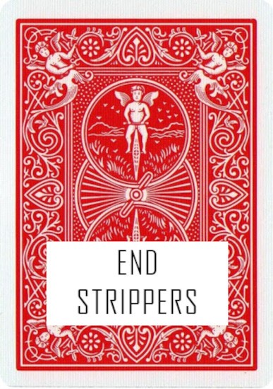 END STRIPPERS - RED BACK BICYCLE - SUBTLE CUT FOR PRO MAGICIANS