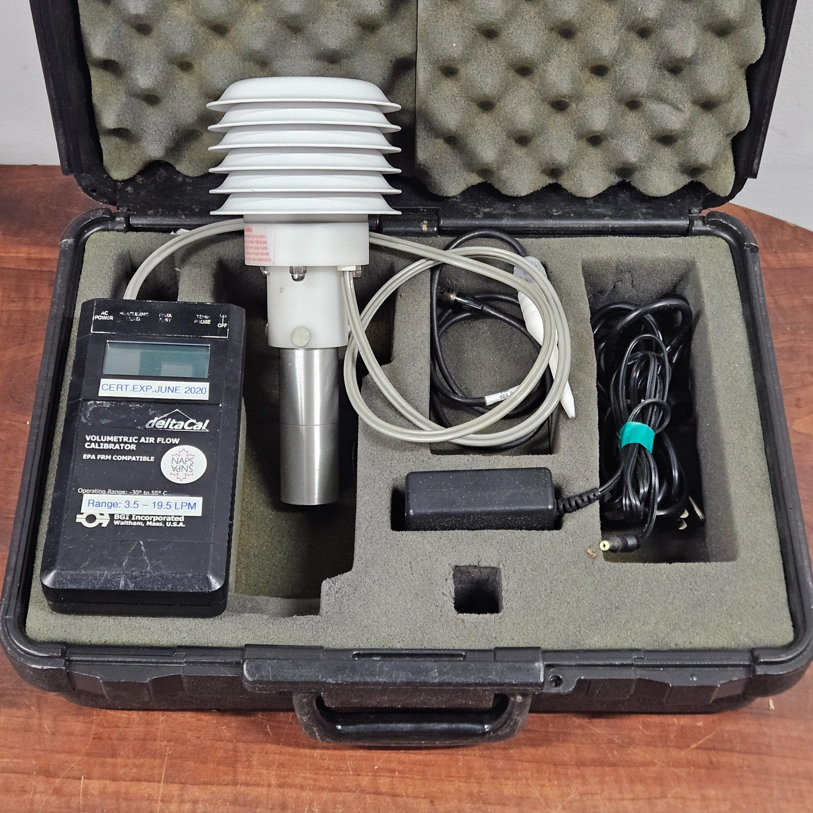 BGI Deltacal High Flow Air Calibrator Kit 3.5–19.5 LPM EPA FRM Compatible