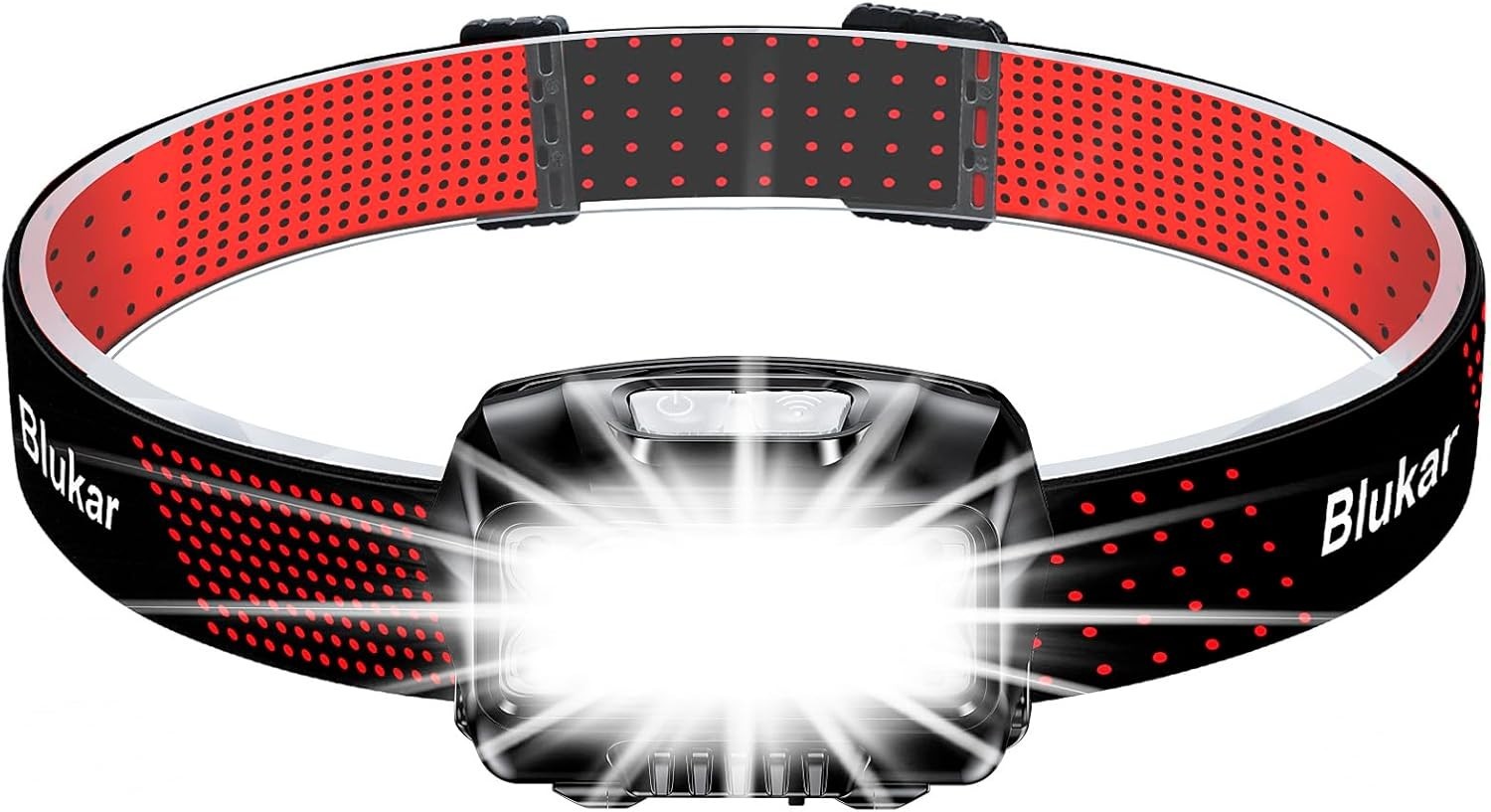 Rechargeable LED Headlamp - 2000 Lumens, 8 Modes & Motion Sensor for Adventures