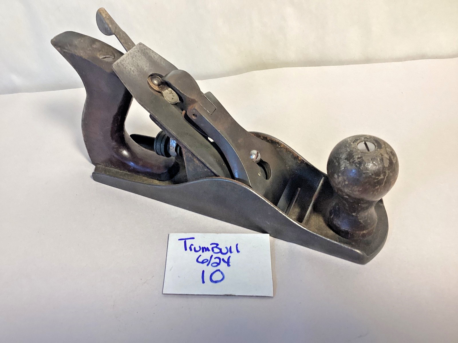 Vintage Metal Products smooth bottom wood plane carpenter tool West Haven CT