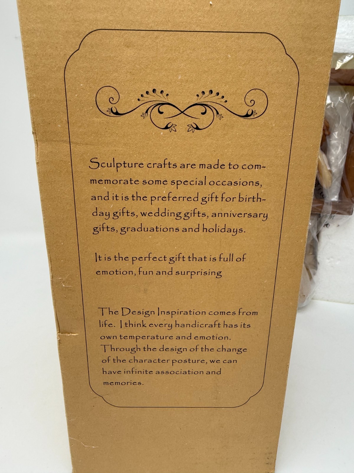 Handcrafted Emotional Art Sculpture with Frame - Unique Gift