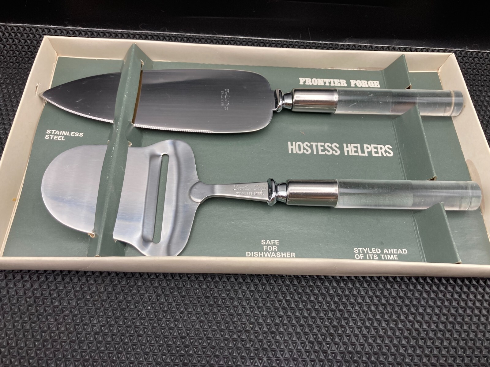 Vintage Frontier Forge Hostess Helper Cheese Slicer and Server Japan