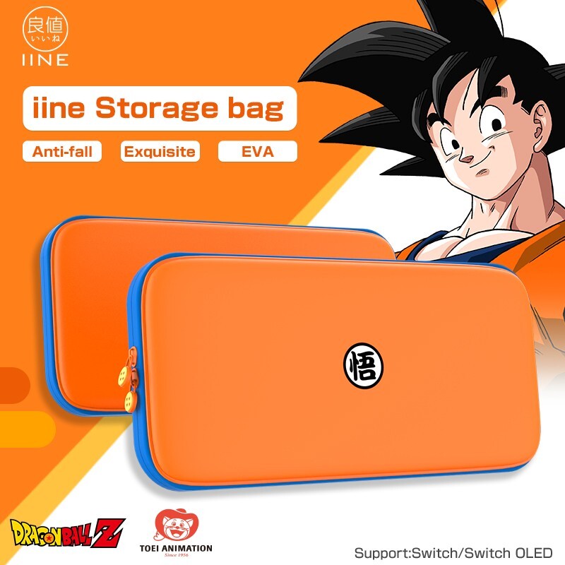 For Nintendo Switch & OLED Dragon Ball Carrying EVA Case Protect Travel Bag