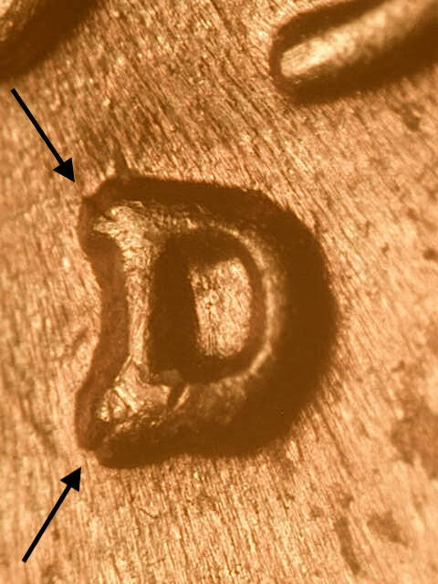 1955-D WRPM#24 D/D Tilted Lincoln Wheat Penny Cent~Nice  BU/Uncirculated Red