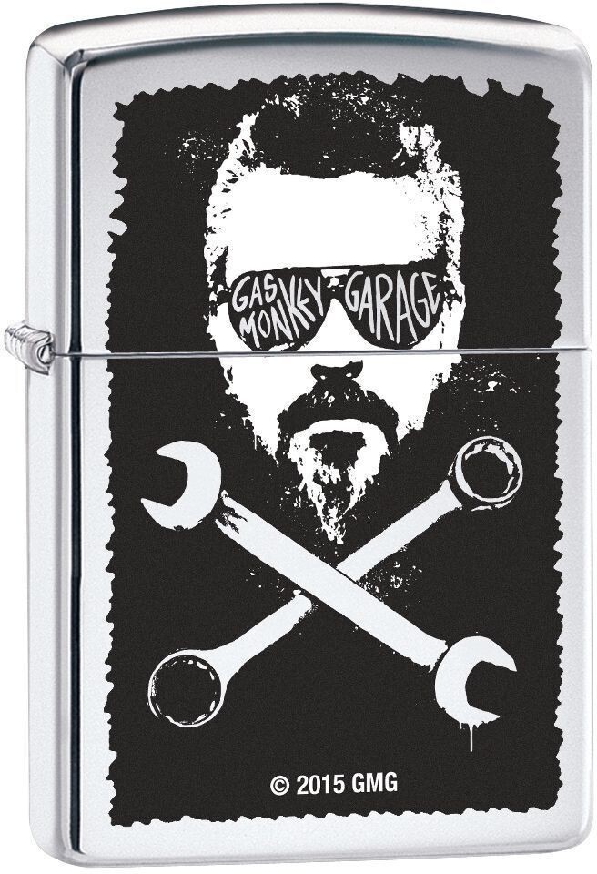 Zippo Gas Monkey Garage Logo High Polish Chrome 29056