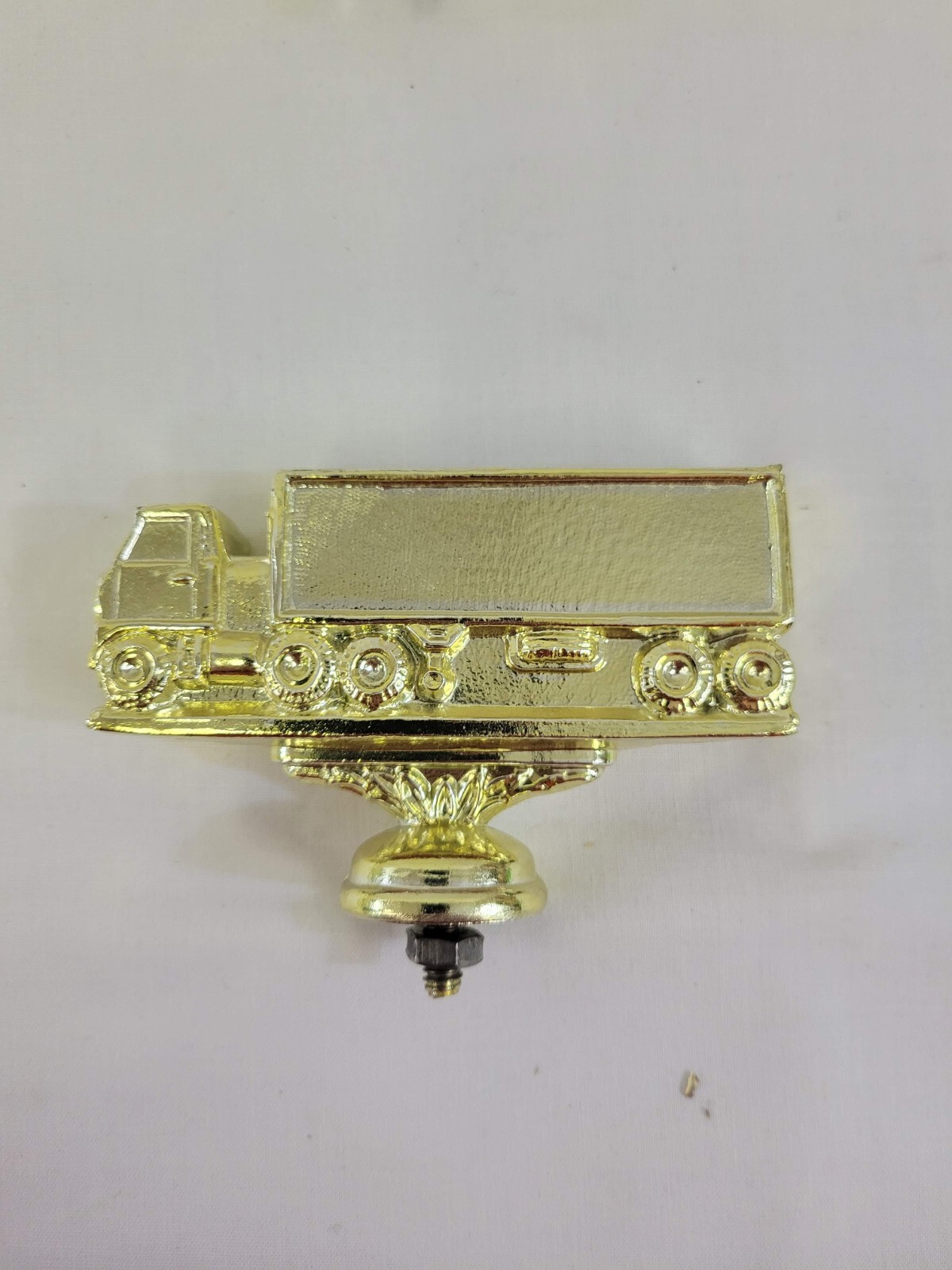 VTG Diesel Freight Semi Truck Trophy Topper Metal Roadeo Award Gold