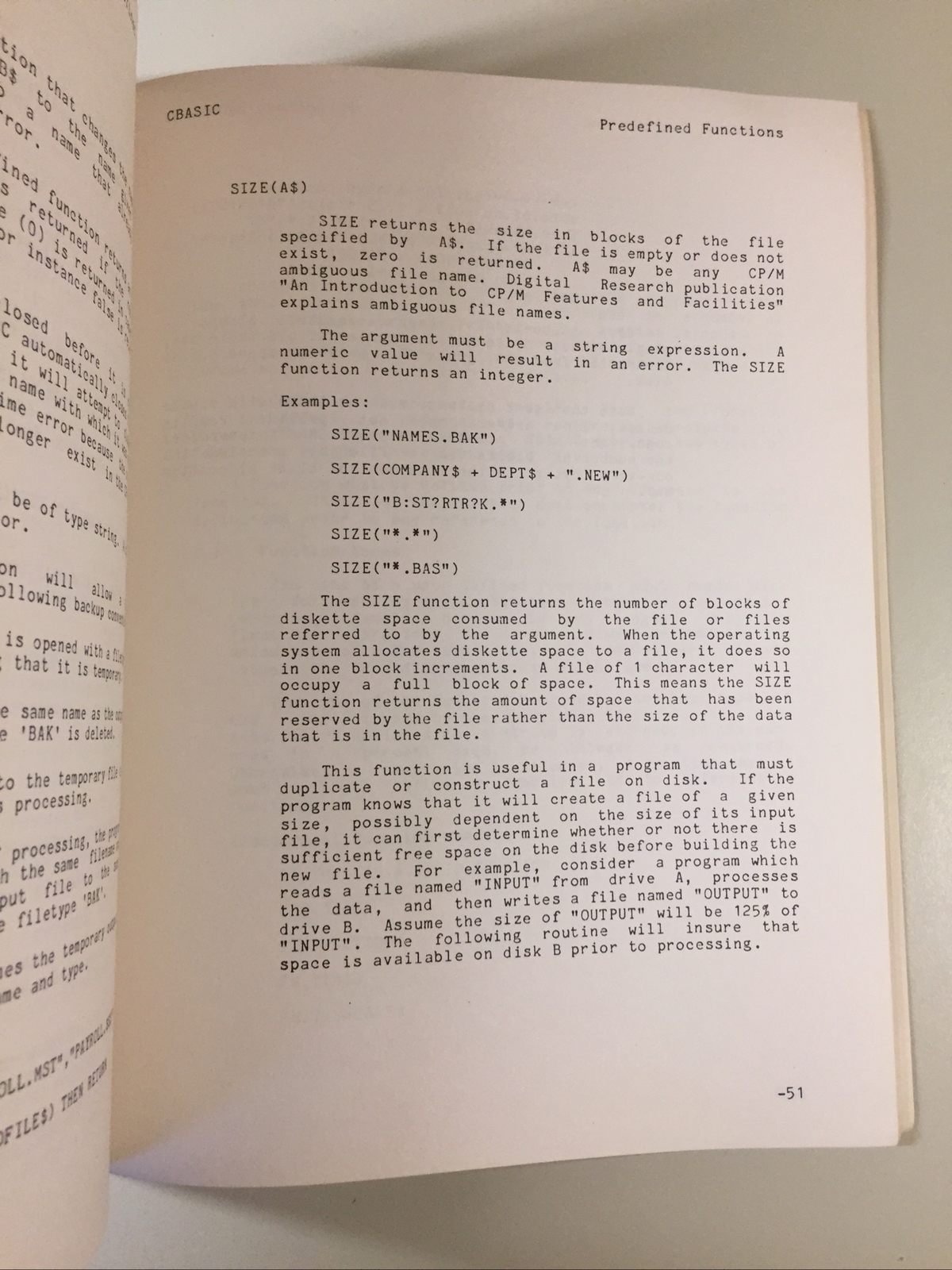 Vintage 1980 Compiler Systems CBASIC A Reference Manual Version 2