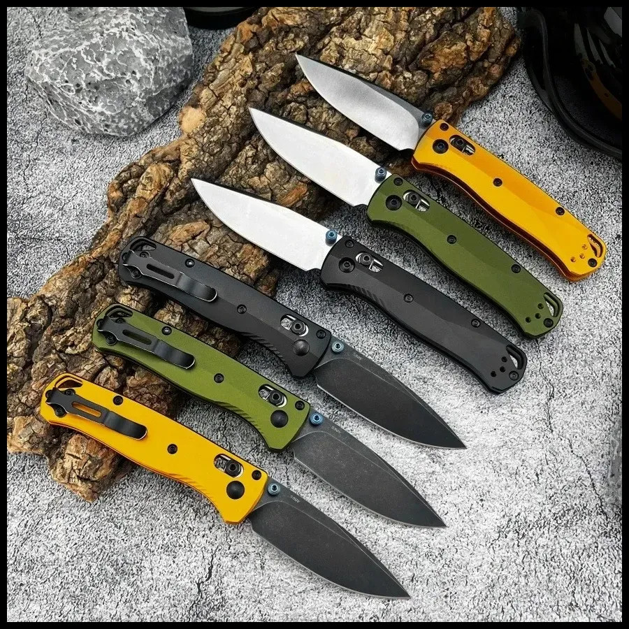 533BK-2 Mini Bugout Folding Knife D2 Blade Aluminum Outdoor Camping and Home Use