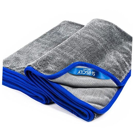 Professional Car Drying Towel – 2-Pack XL 29 x 33 Inches (Pack of 2)