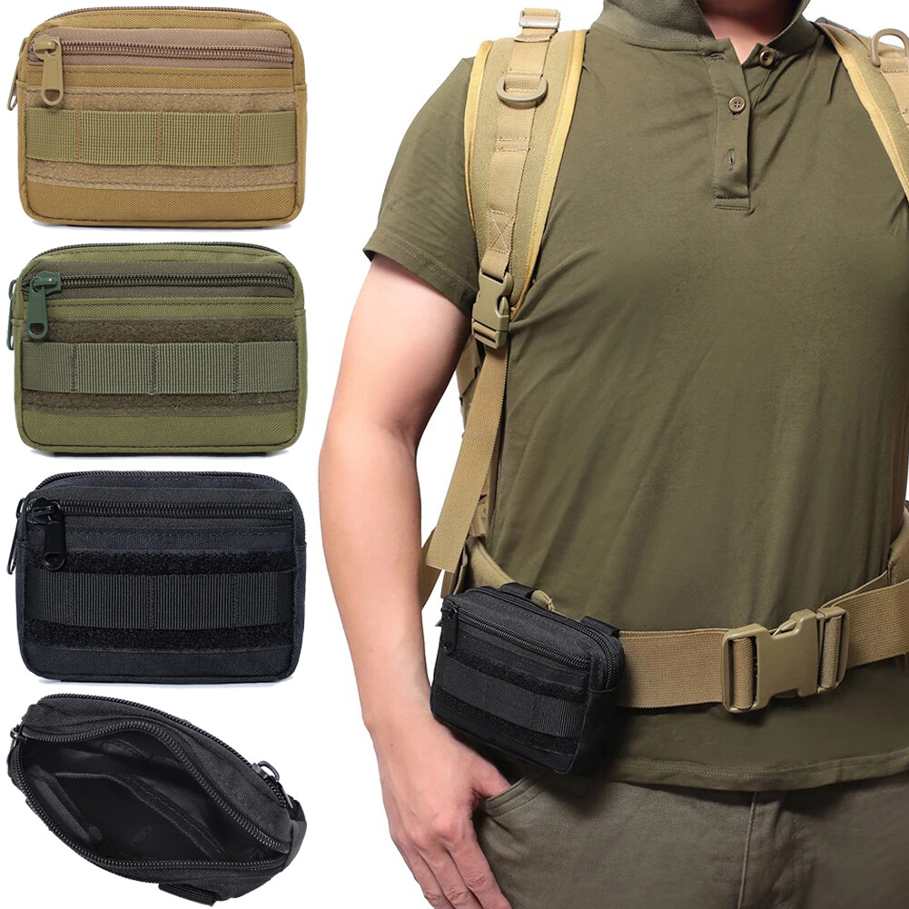 Tactical Molle Small Admin Pack Military Compact EDC Utility Organizer Waist Bag