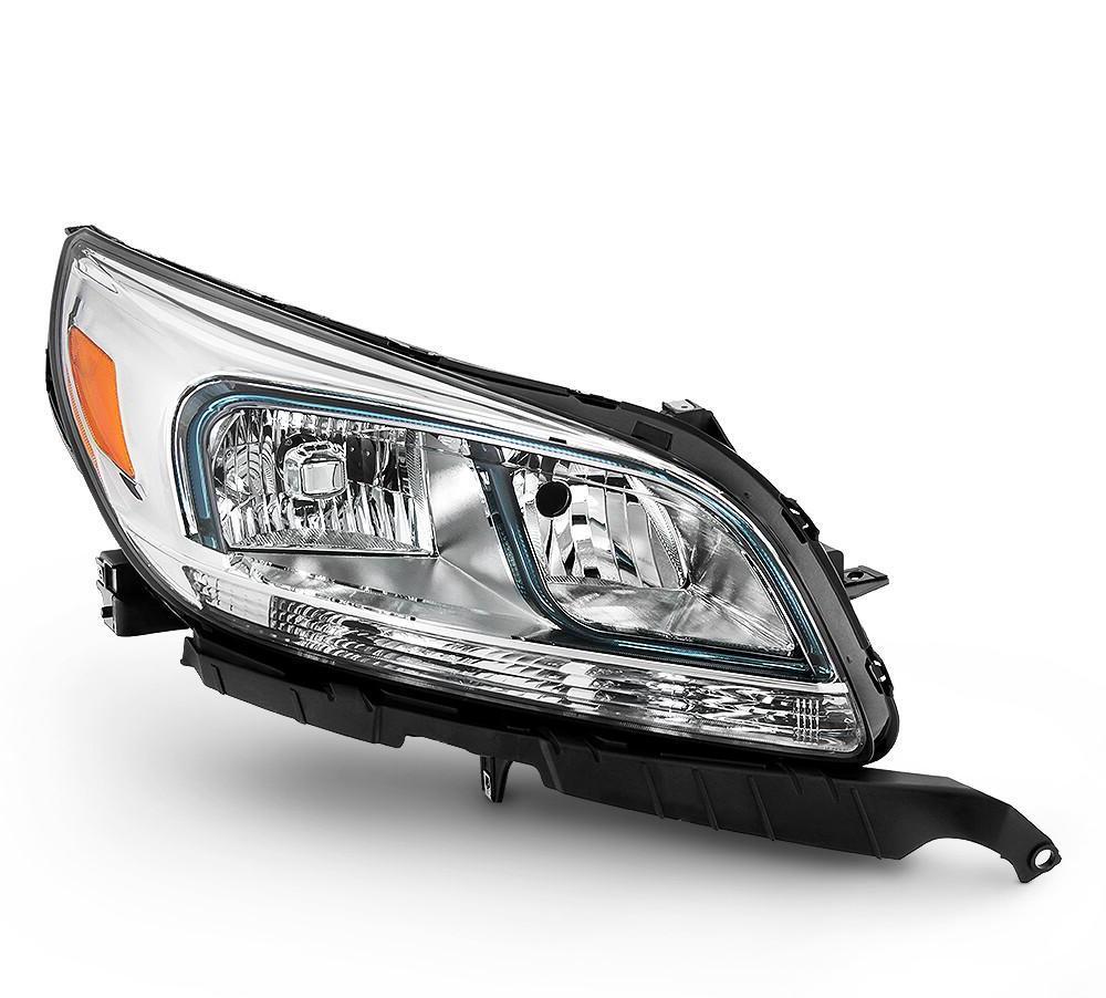 Halogen Headlight For 2013-2016 Chevy Malibu w/o Projector Left+Right Pair