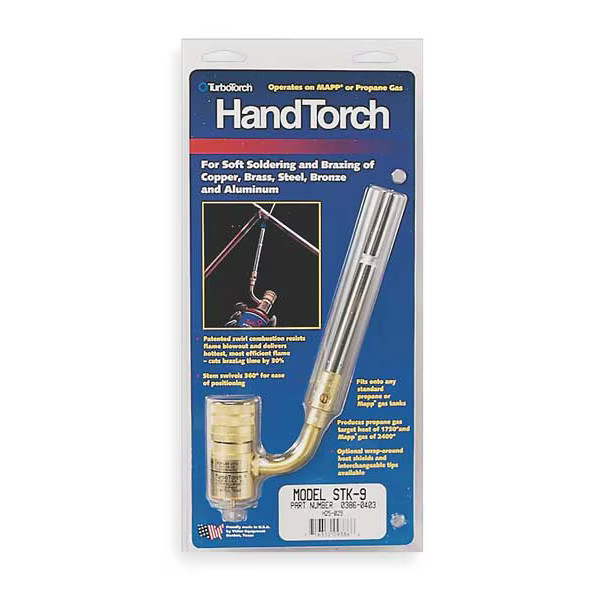 Turbotorch Hand Torch,360 Deg,Swirl Flame 0386-0403 Turbotorch 0386-0403