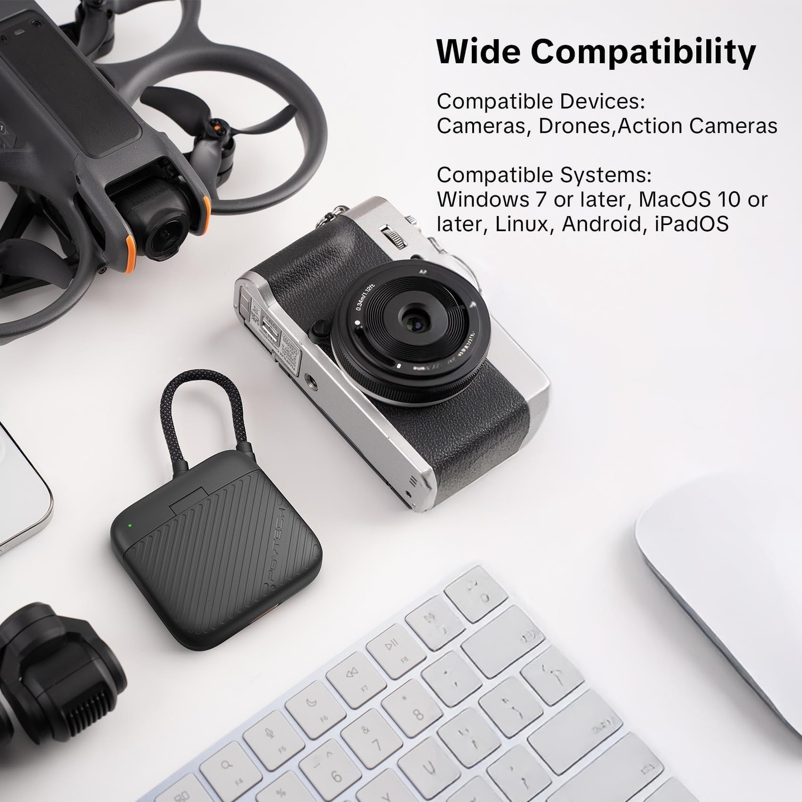 Best PGYTECH CreateMate Mini SD Card Reader Case for Pocket 4, High-Speed 2-in-1