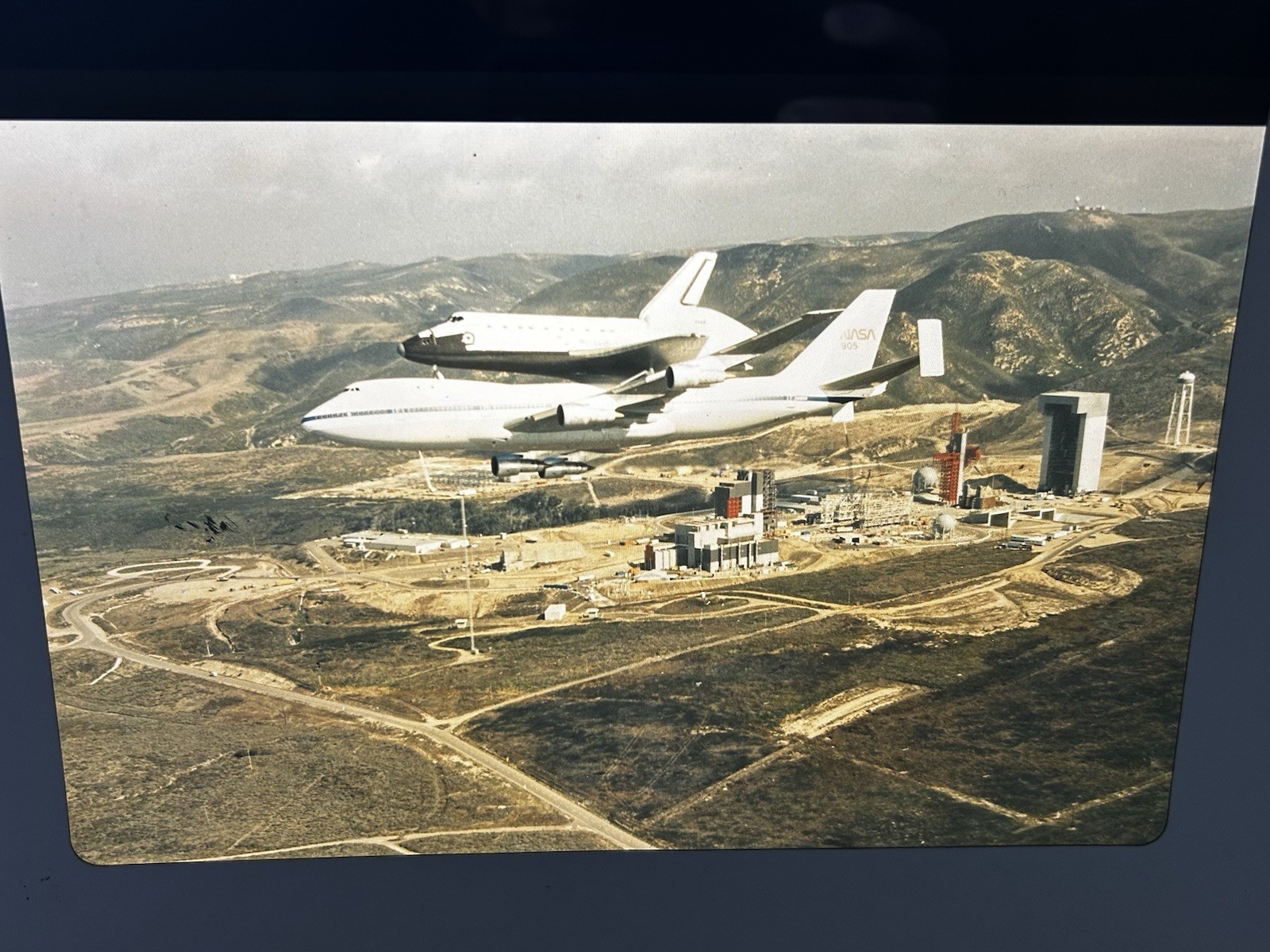 1983 NASA KSC Space Shuttle Orbiter 747 Transport Presentation Transparency