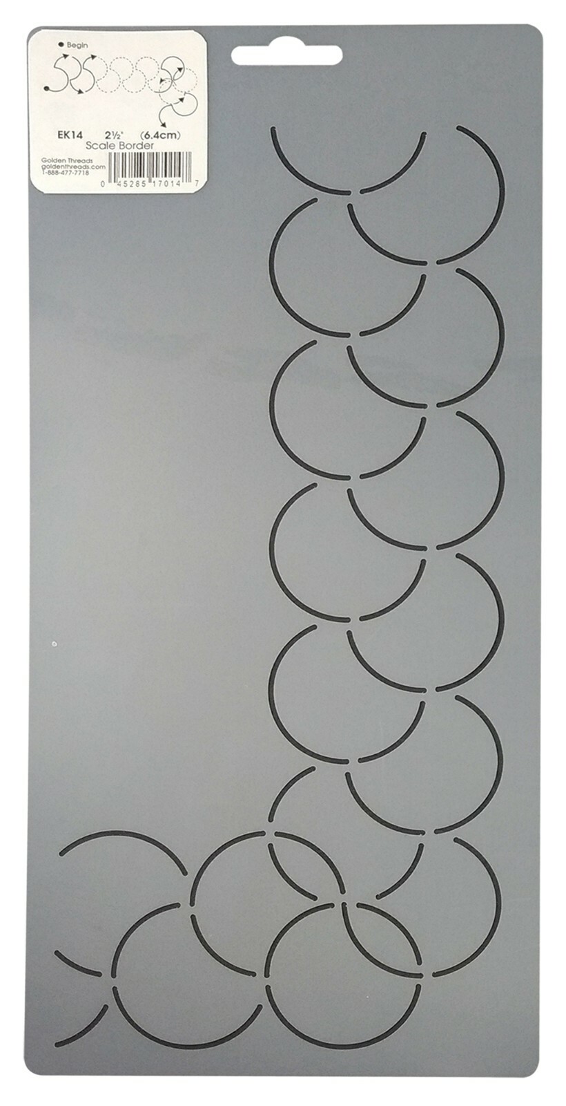 Quilting Stencils Clamshell Quilt Pattern Background & Border Quilters Template