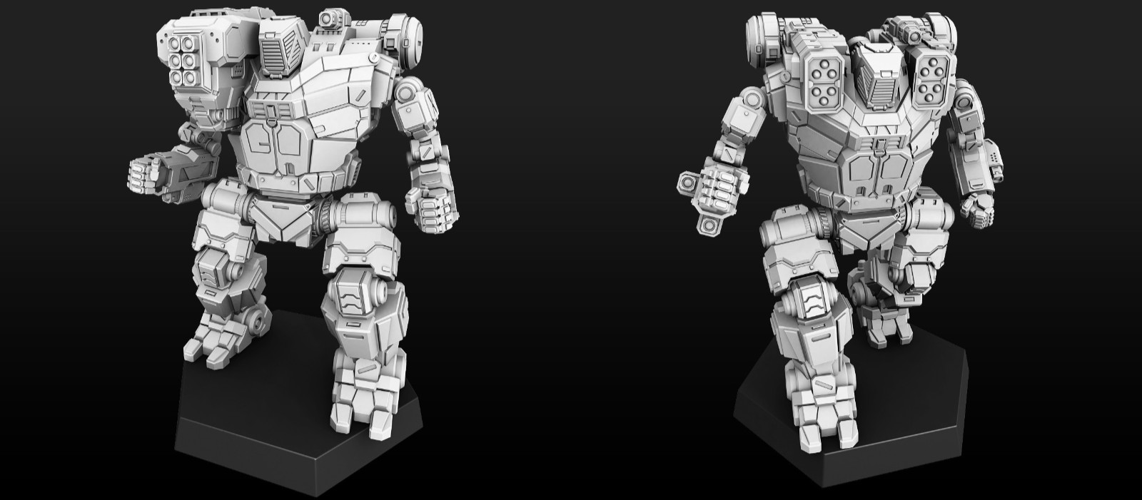 HBK-4P -4SP Hunchback "Mazer" Alternate Mech For Battletech CGL Scale 6mm-10mm+