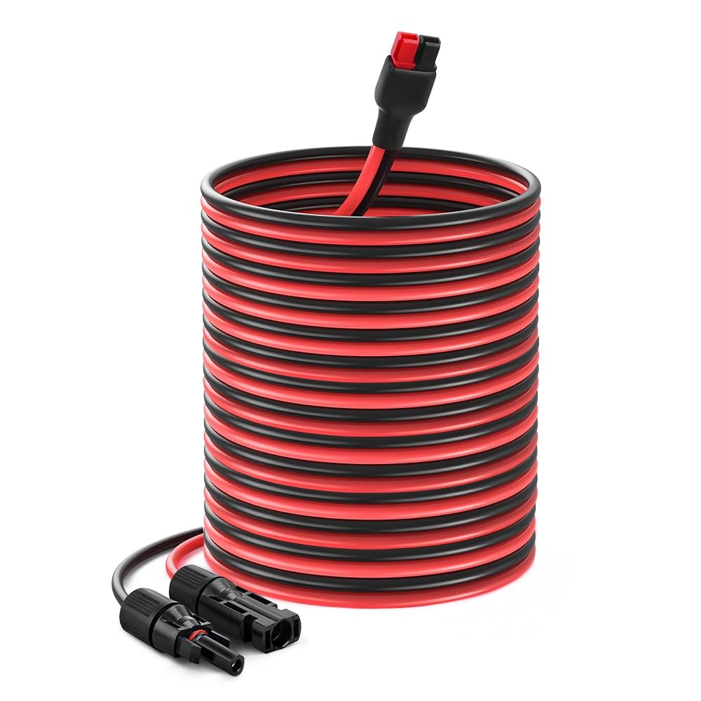 Zehgch Solar Panel Cable Connector Kit 10Awg Heavy-Duty Tinned Copper Charge