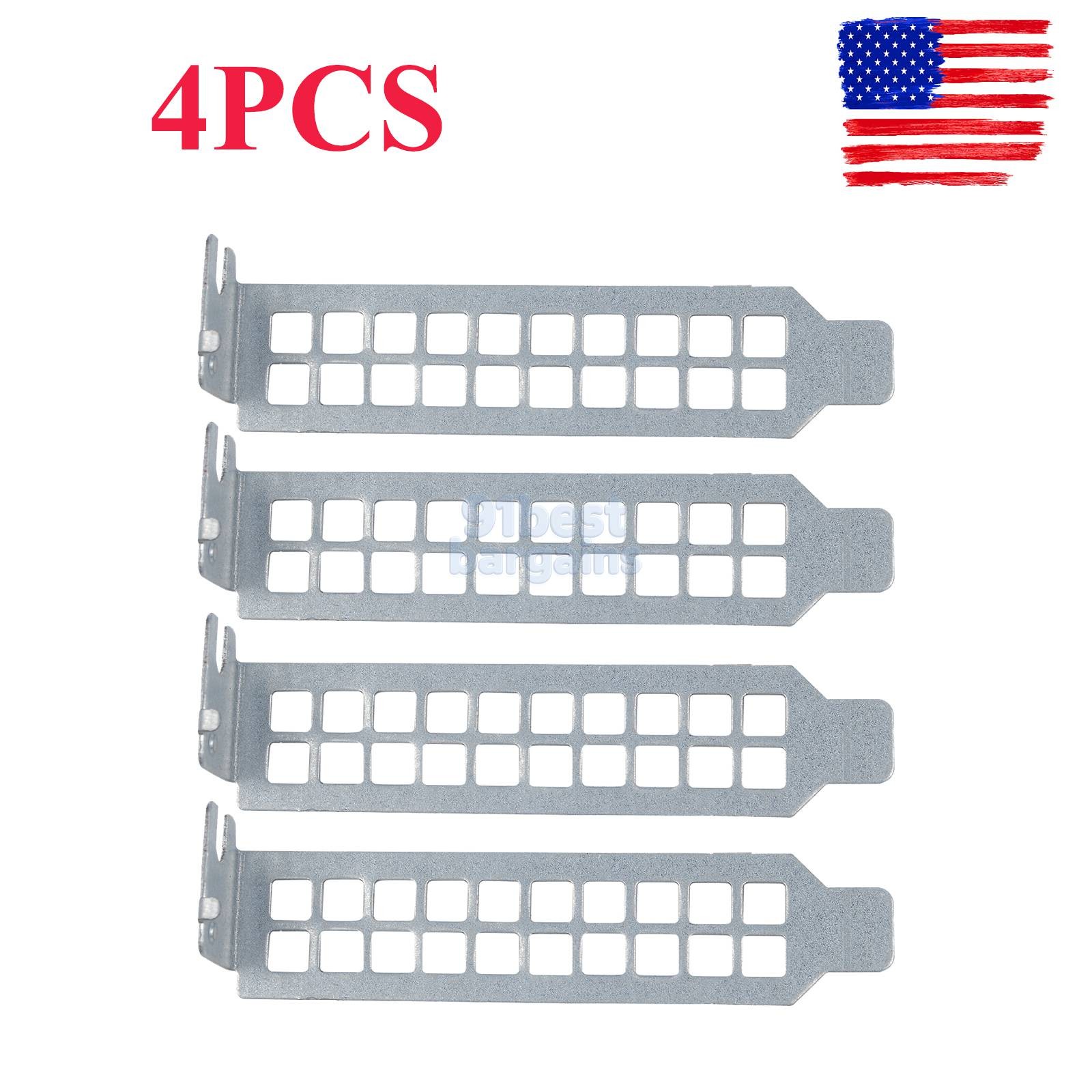 4PCS Low Profile PCI Slot Cover for Dell Optiplex SFF Case Blanking Plate F732D