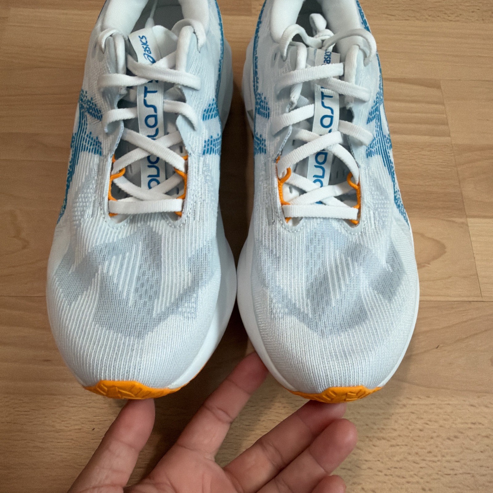 ASICS Men's Novablast 5 Running Shoes Blue Grey, Size 8