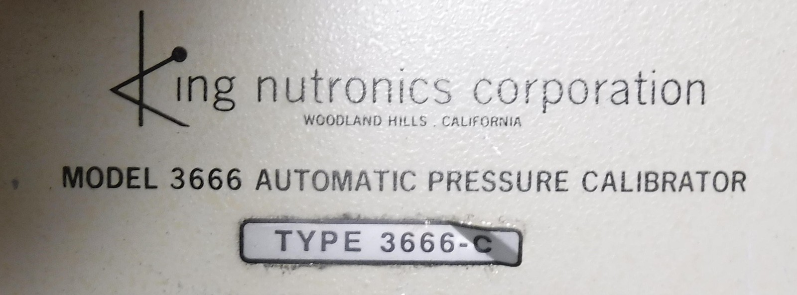 king nutronics 3666-c UNTESTED COND, FREE SHIPPING