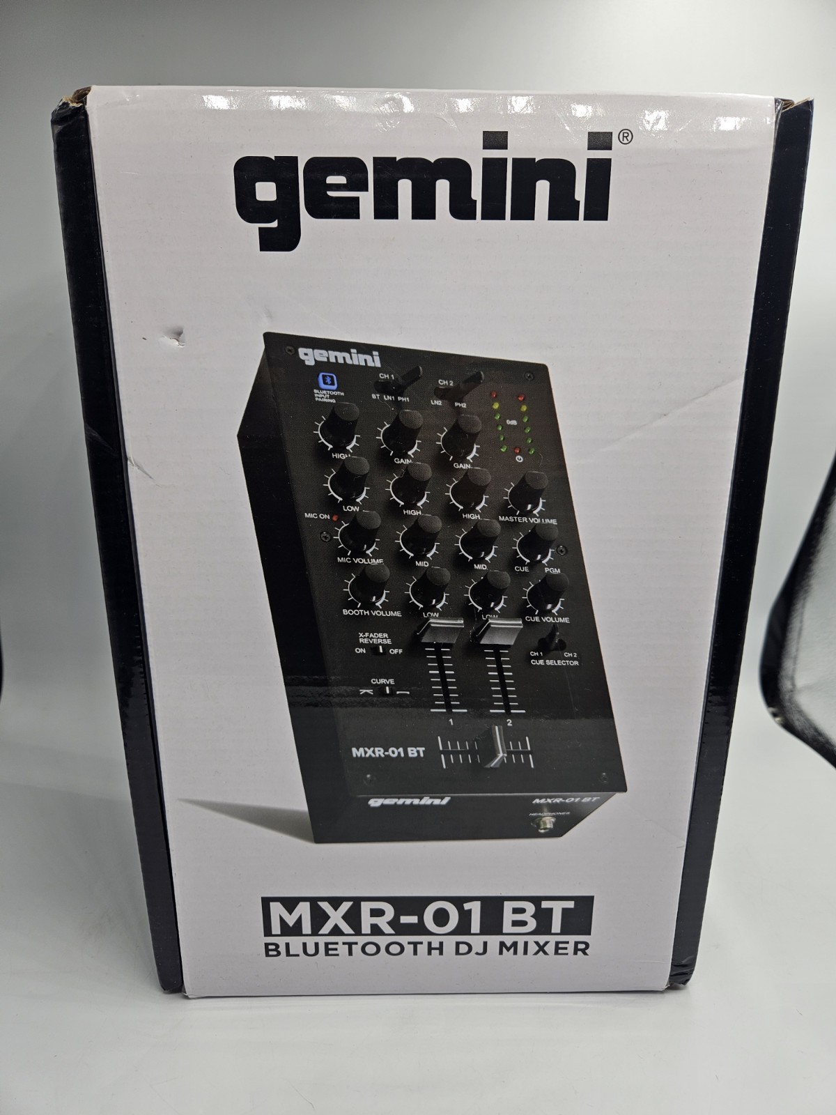 Gemini Audio Equipment MXR-01BT 2-Channel Professional Mixers Bluetooth Input DJ