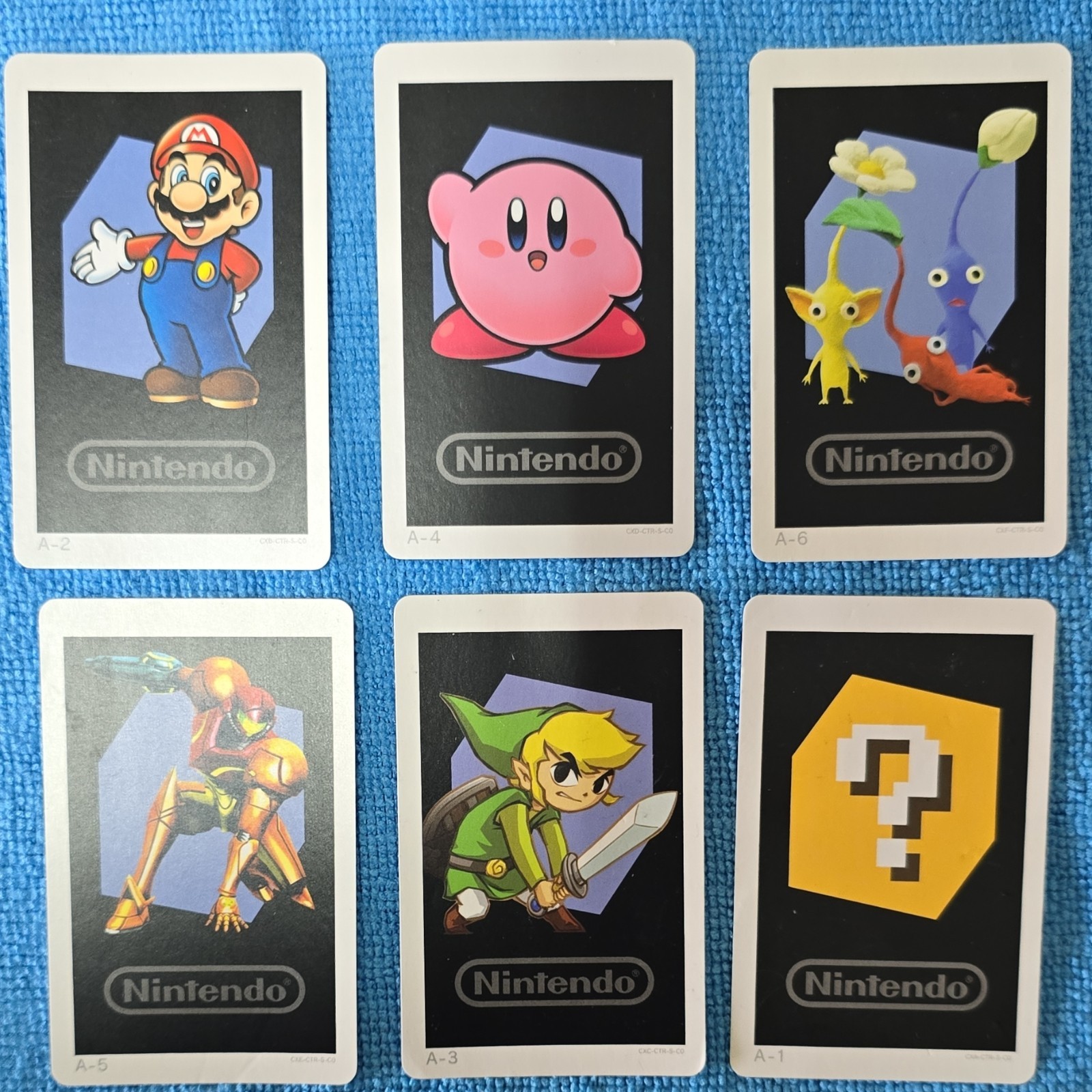 Nintendo 3DS Augmented Reality AR Cards Set Mario Kirby Pikmin Samus Link