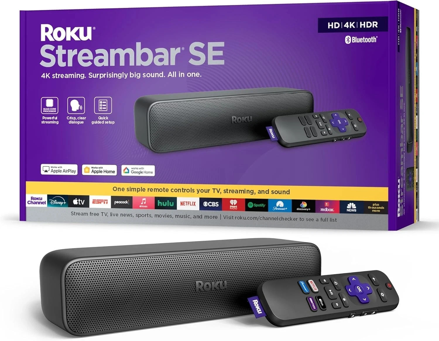 Roku Streambar Pro Stereo Soundbar Grey