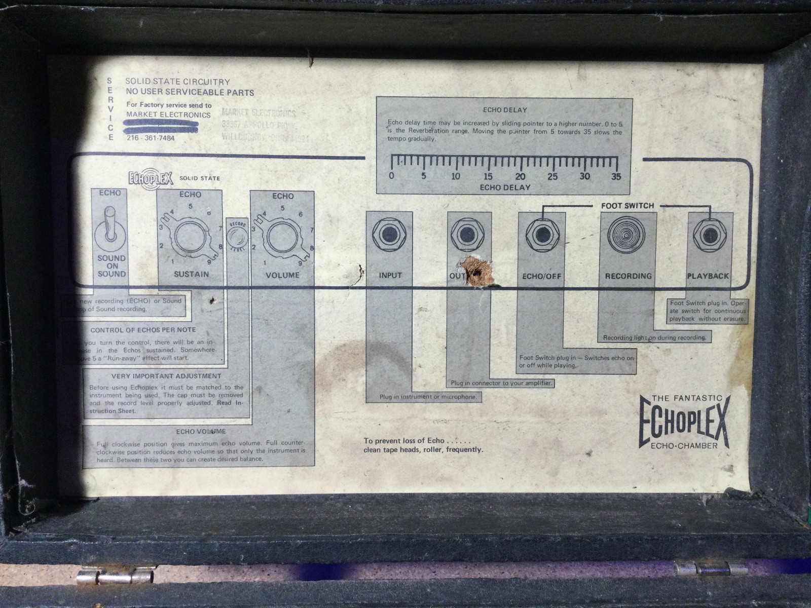 Maestro Echoplex EP-3 70's echo effects