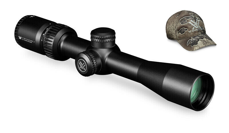 Vortex Optics Crossfire 2-7x32 Dead Hold BDC Riflescope - w/ Vortex RealTree Cap