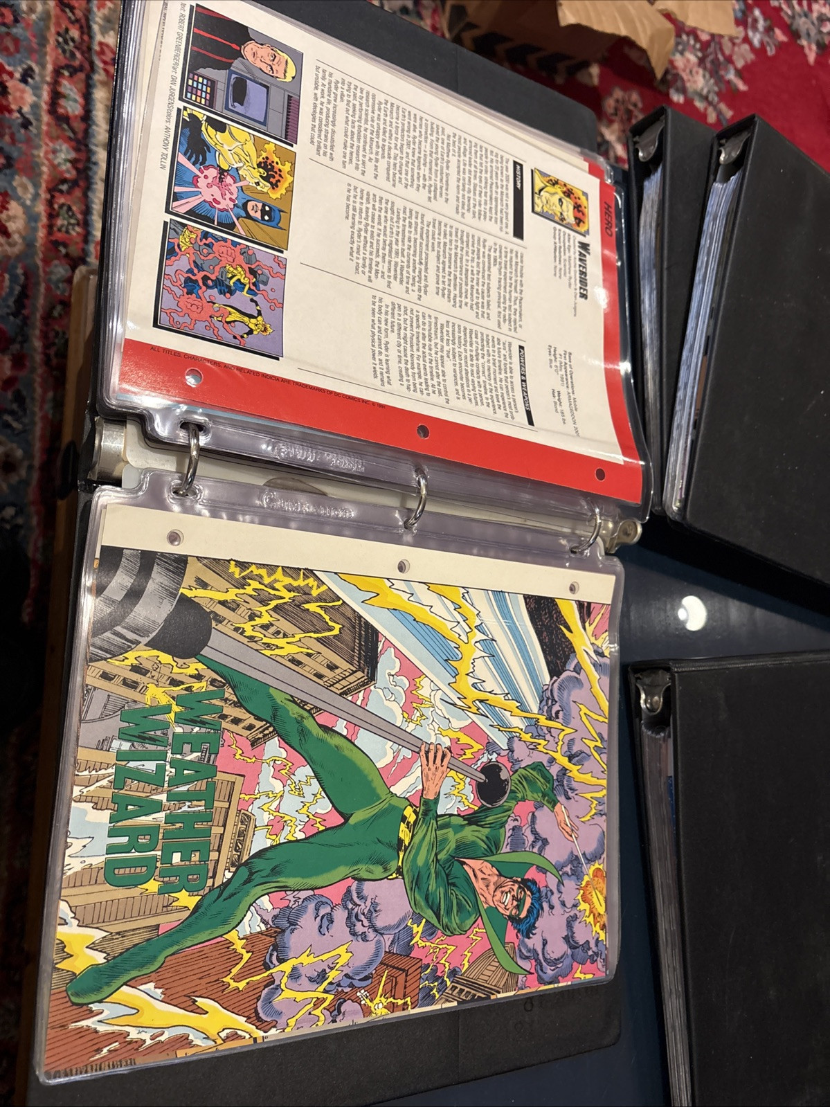 Comic Book Bio Binders