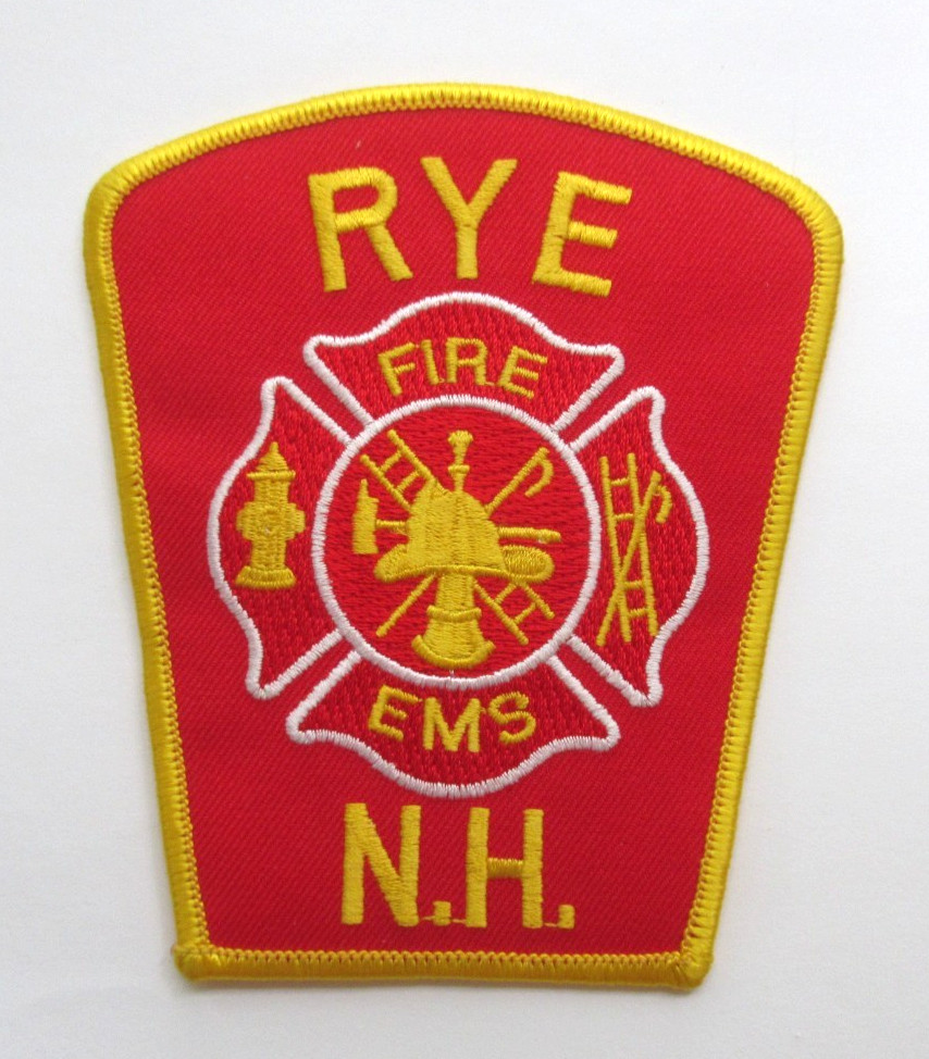 Vintage Rye New Hampshire Fire EMS Patch NH Fire Department Collectible