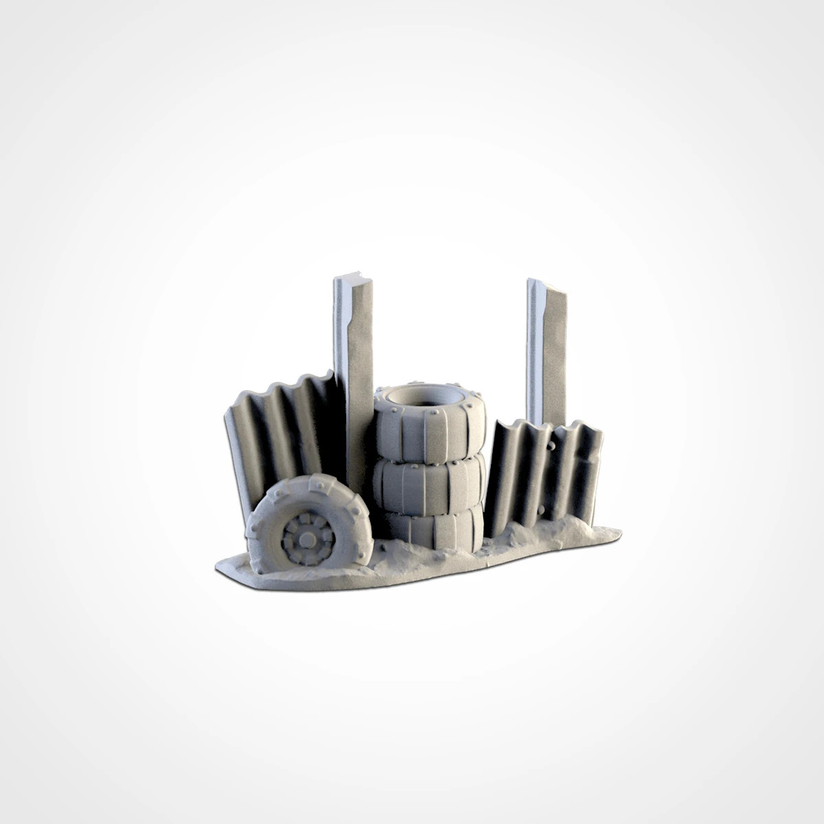Post Apocalyptic Barricades | Wargame Scatter Terrain | FDM printed