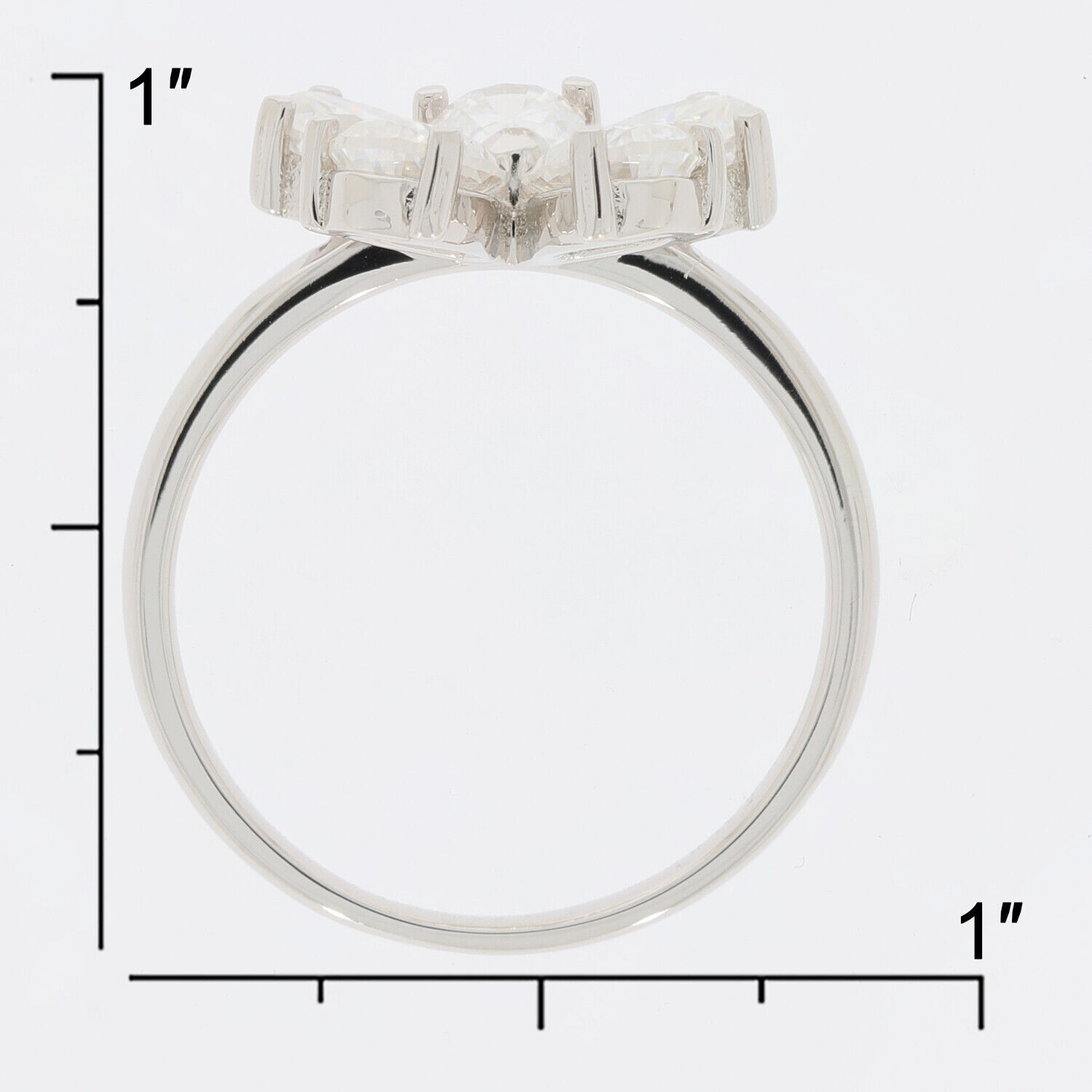 Sterling Silver Semi Mount Ring Setting Pear PE 6X4mm