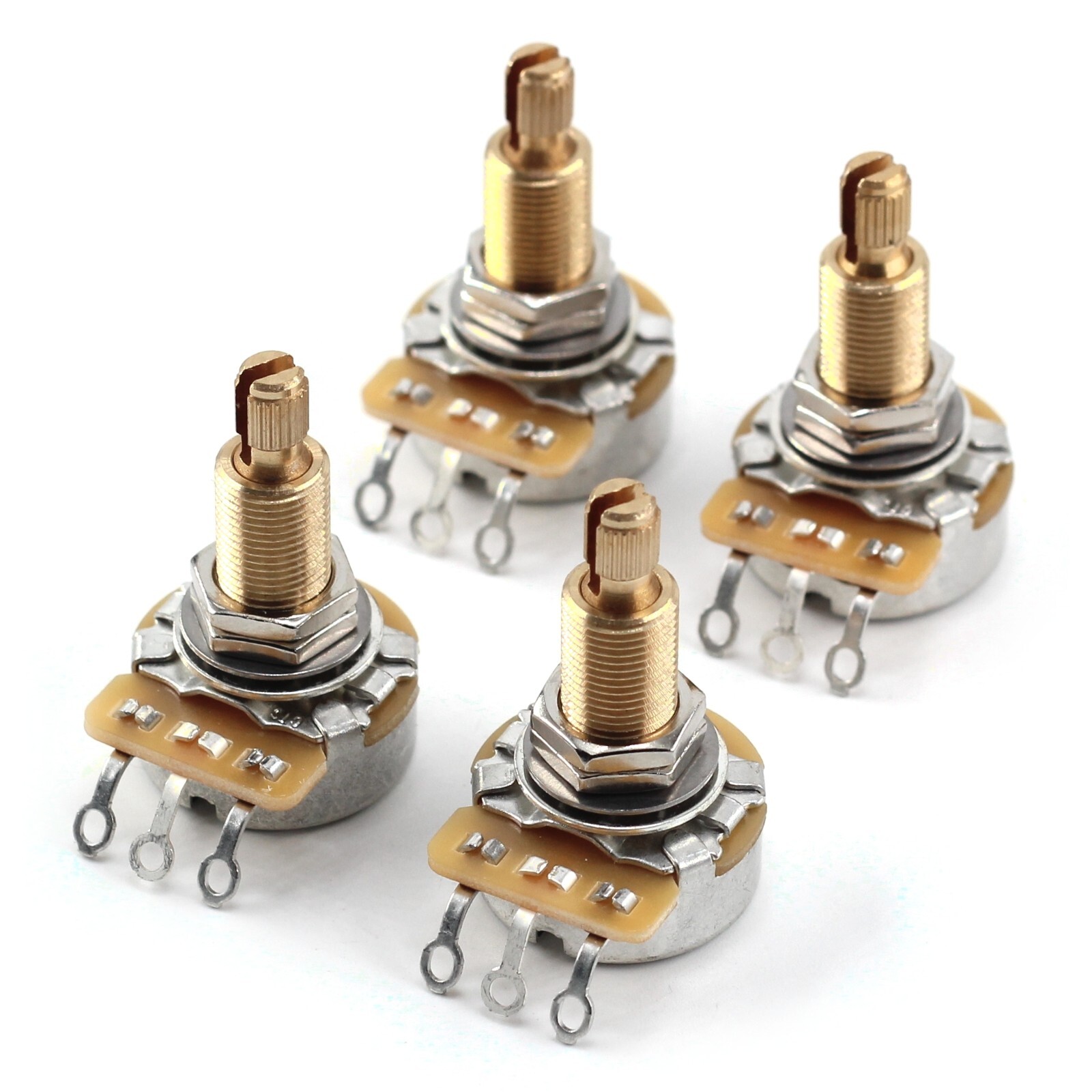 The Art of Tone 525k CTS Guitar Potentiometer - Custom Long Split Shaft, 5% (4x)