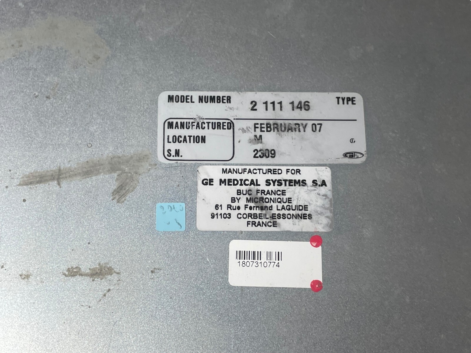 GE Innova 2000 2111146 DLX Keypad