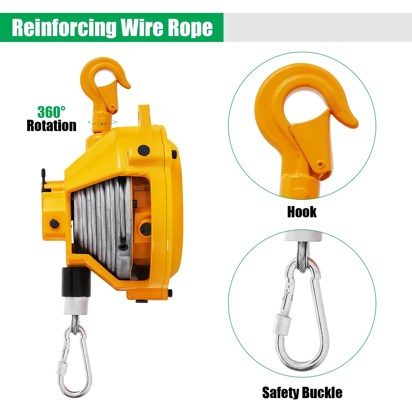 Retractable Spring Balancer 5~9kg(11~20lbs) Hanging Tool Spring Balancer Bala...