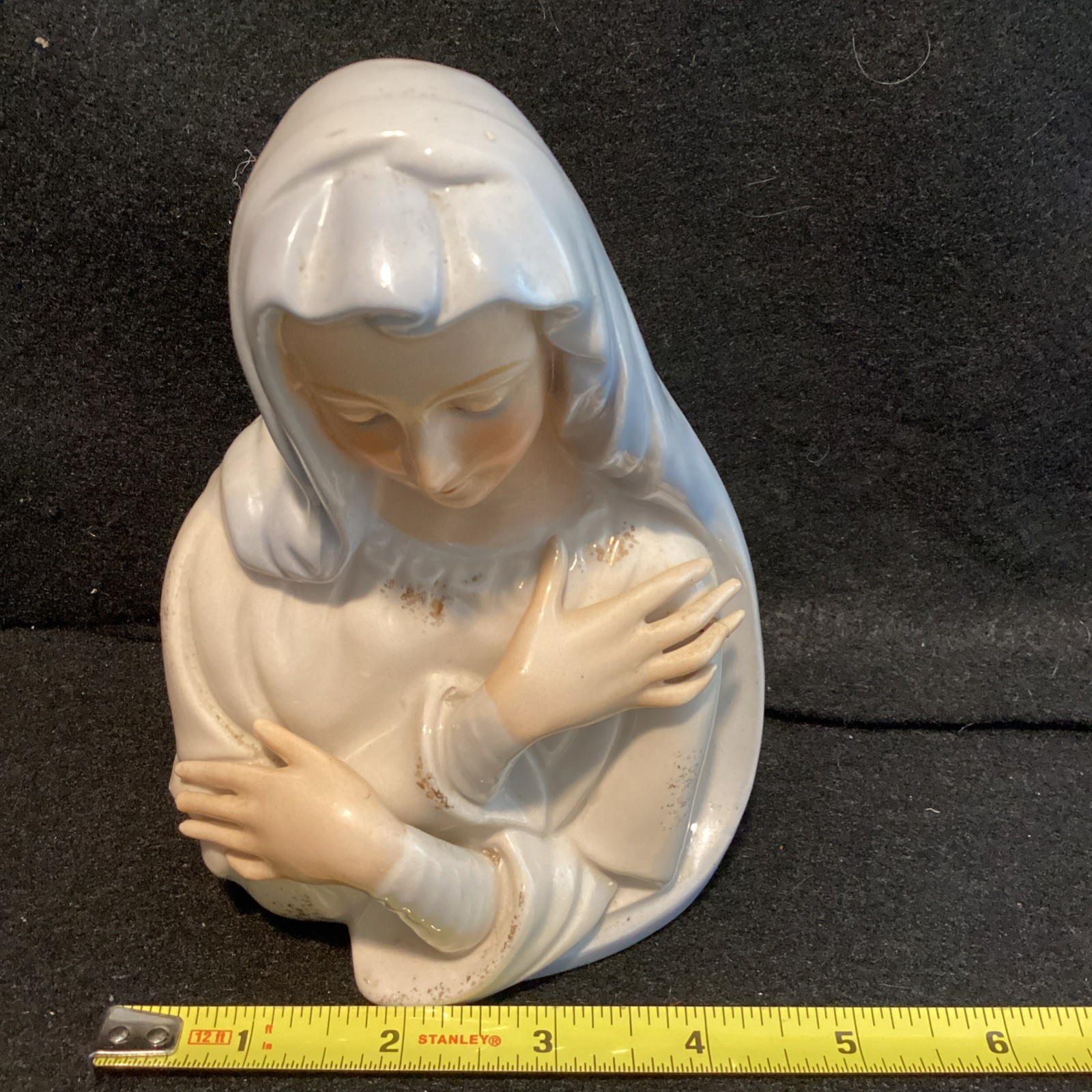 VTG  “Mother Mary” Porcelain Planter Japan #4156 4.5” X 6”
