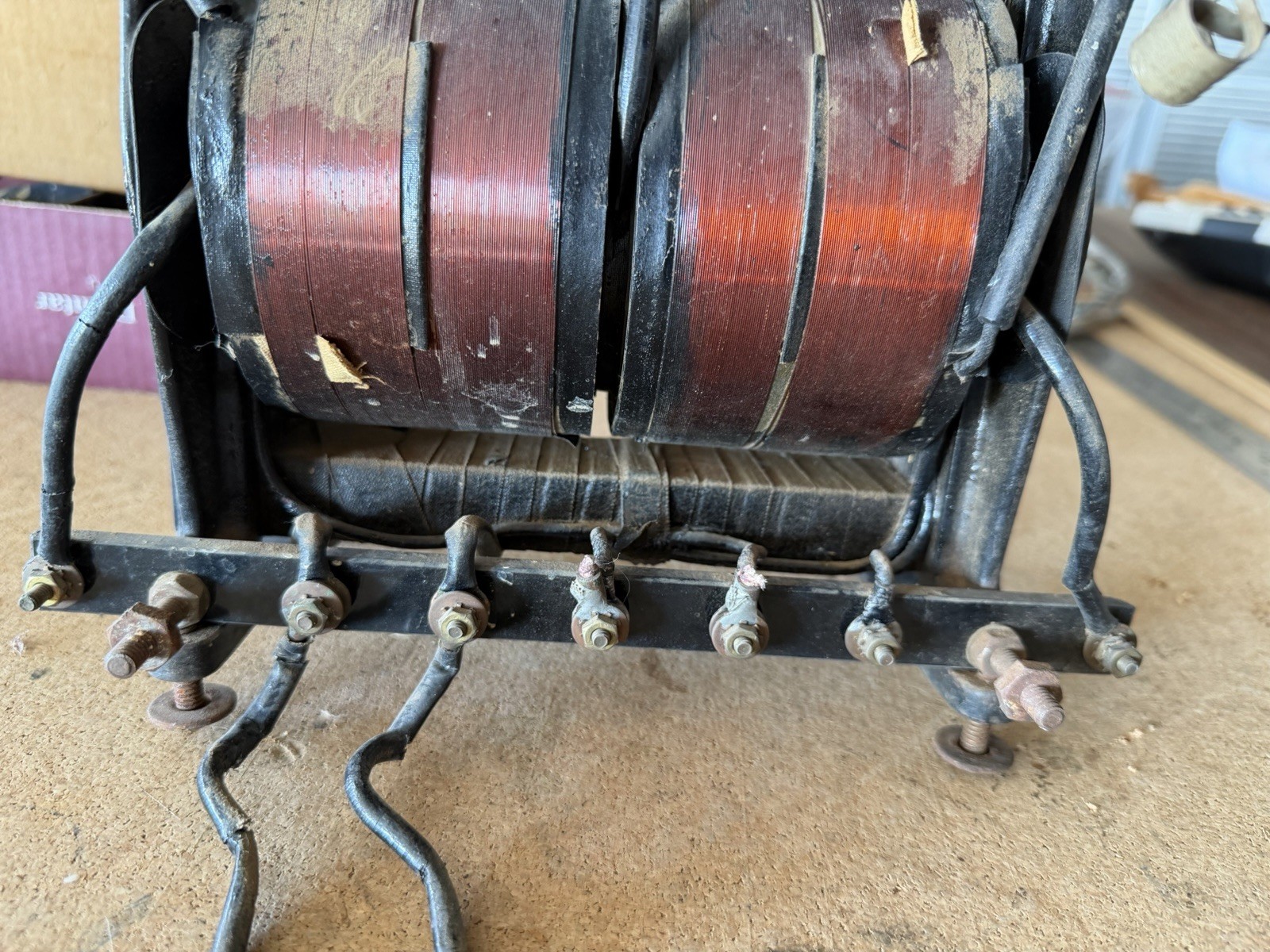 Antique 1920’s Thordarson (?) Large Open-Frame Transformer for display