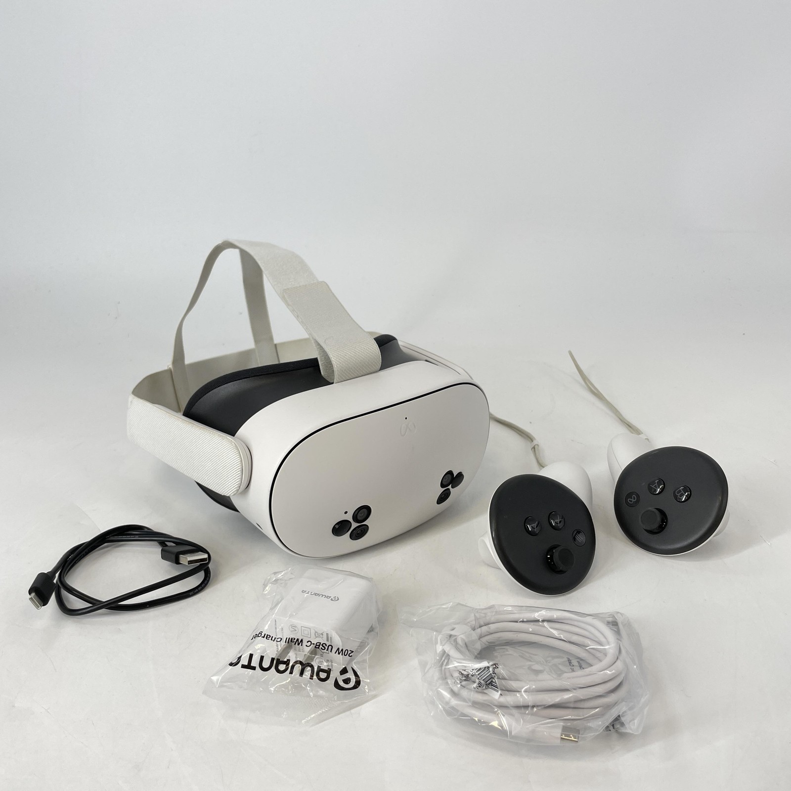 Meta Quest 3S VR Headset 128GB w/ Charger - Very Good w/ Stained Strap