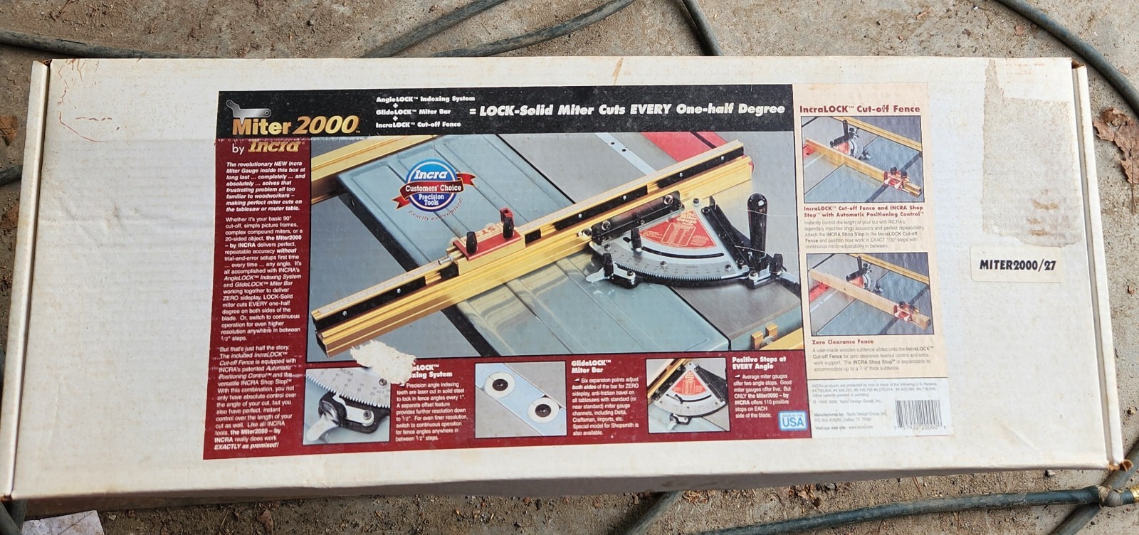 Incra Miter 2000 Jig for Cutting Wood, Multicolor, MITER2000/27