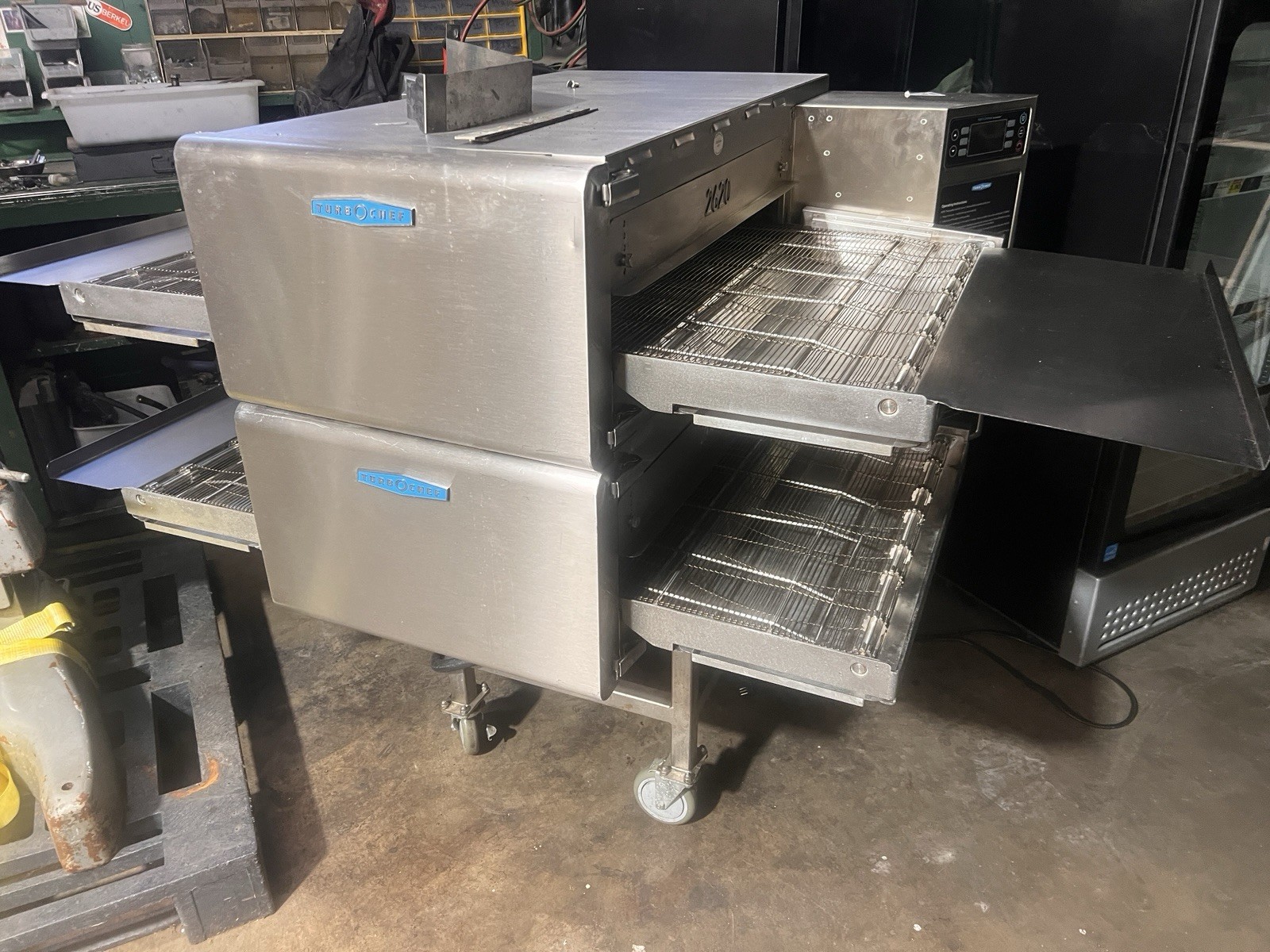 Turbo Chef 2620 Electric Double Stack Conveyor Oven with Stand made in 2020