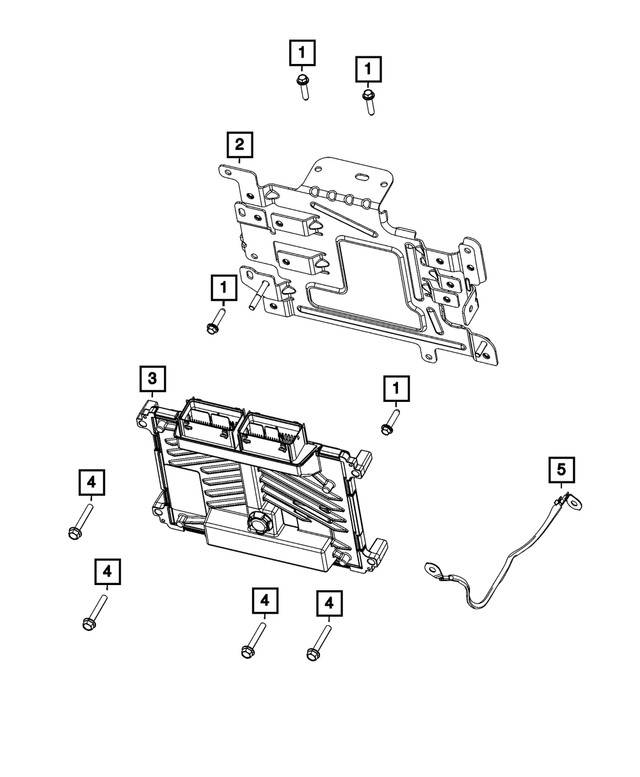 Genuine Mopar Engine Controller Module 68403898AE